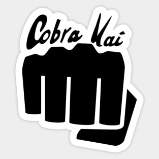 Silhouette Cobra Kai Logo black Sticker